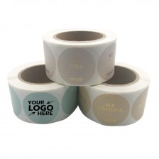 Custom Vinyl Label Stickers with Adhesive Glue